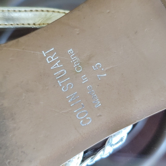 Colin Stuart Gold and Silver Flip Flops - Picture 7 of 7